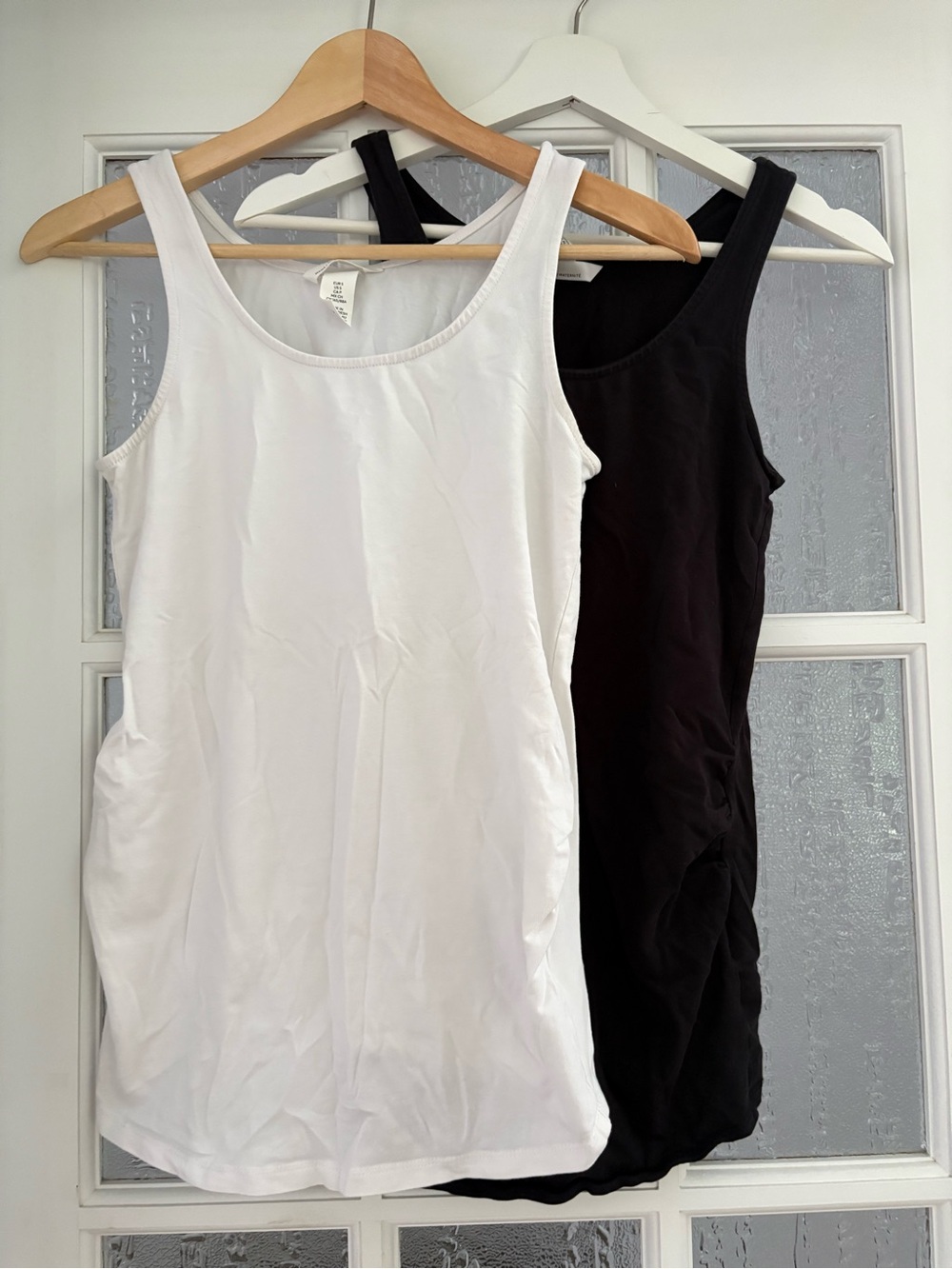 H&M maternity Women's Tank Top - White and Black